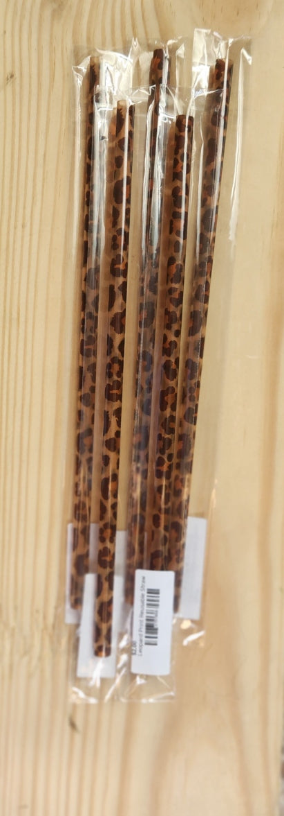 Leopard Print Reusable Straw