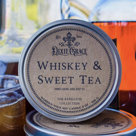 Whiskey & Sweet Tea - Wooden Wick Candle